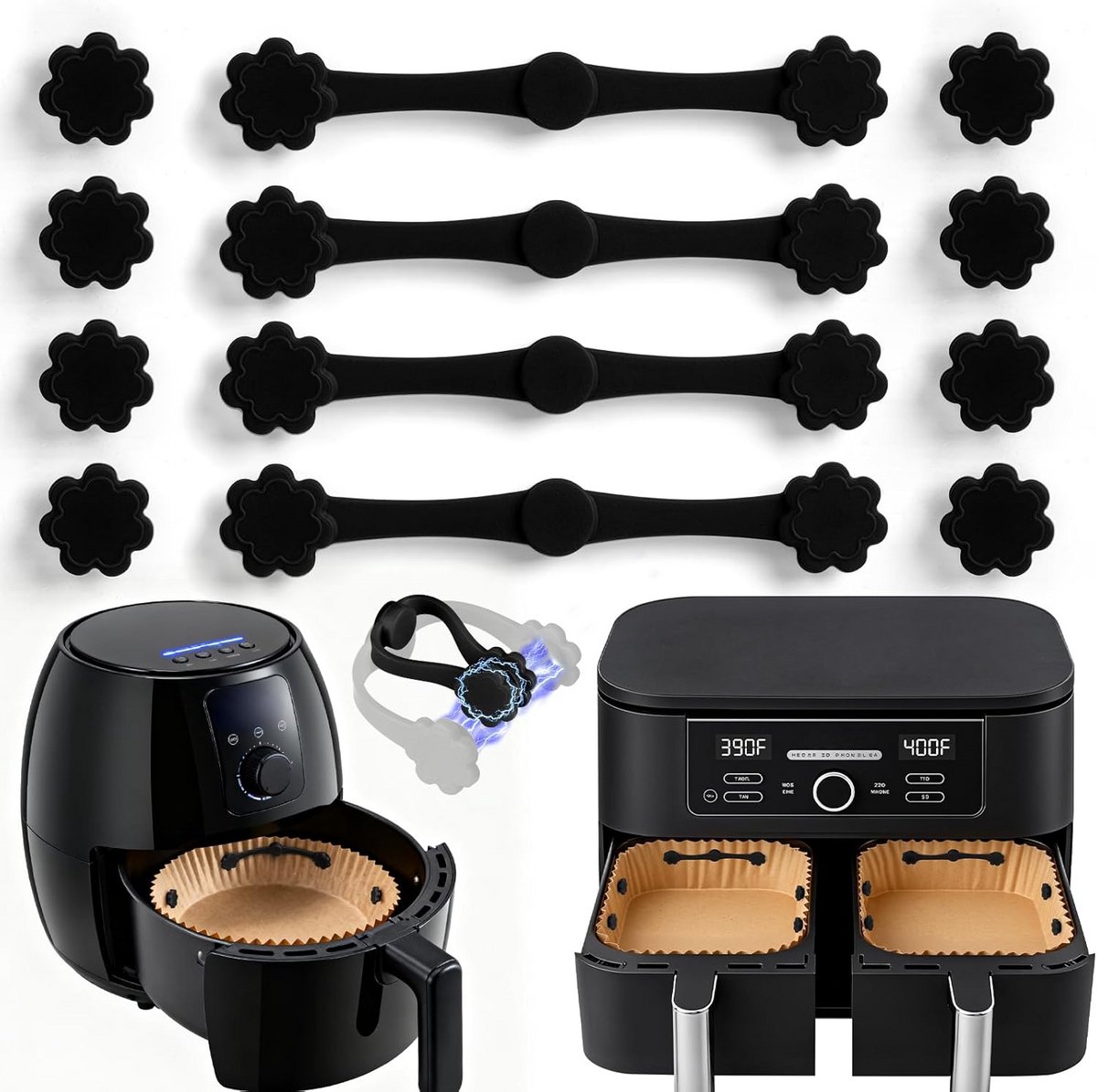Airfryer Accessoires - Siliconen Bakje - Bakpapier - Herbruikbaar