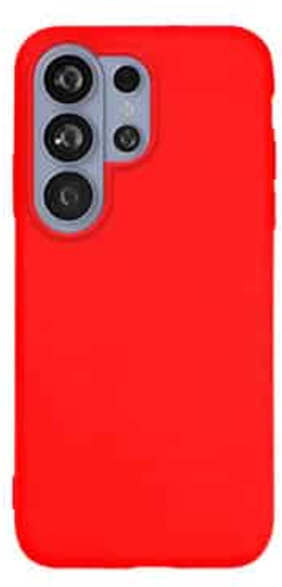 Zanaé - Backcover hoesje - Geschikt voor Samsung S26 Ultra - Siliconen - Rood