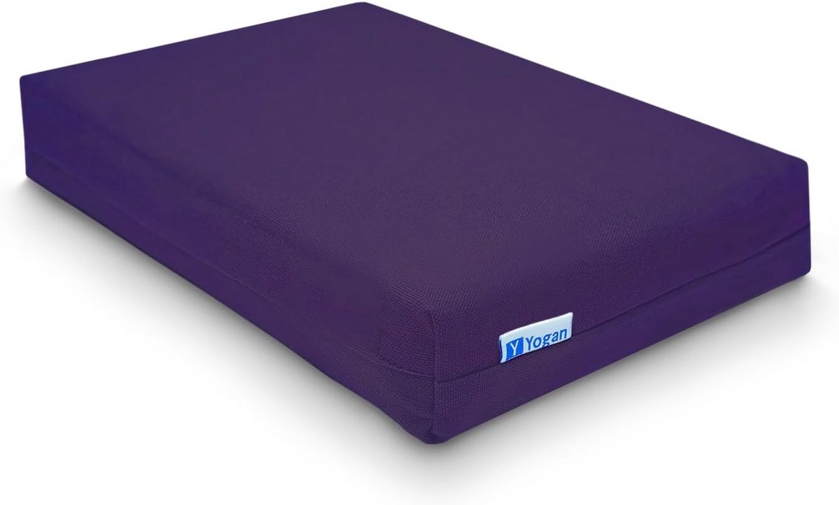 Ergonomisch Yogakussen voor Pilates en Meditatie - Met Biologisch Katoenen Hoes