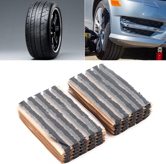 50 Stuks Tubeless Banden Reparatie Kits voor Auto en Motor - Rubberen Pluggen — afbeelding 2