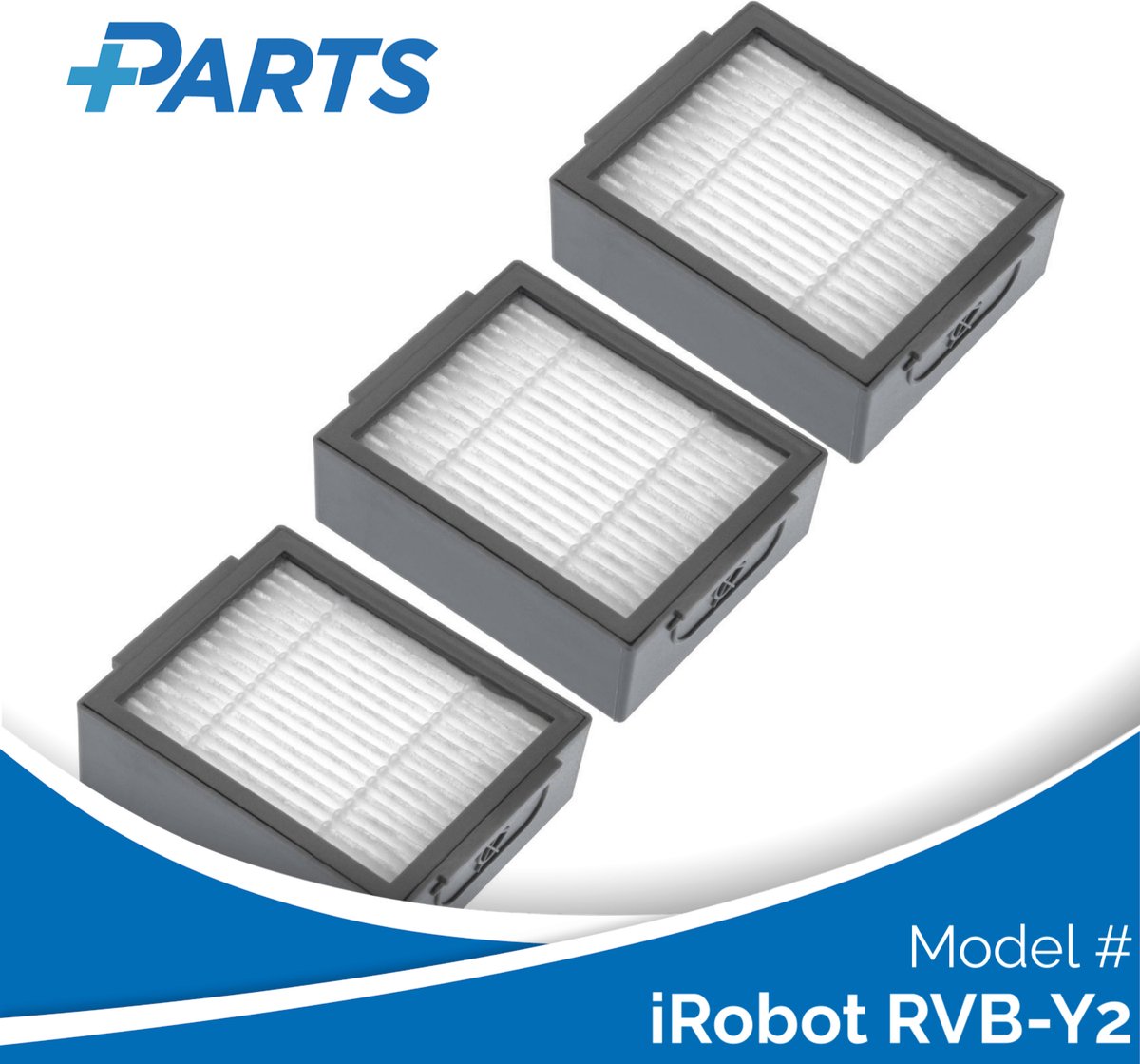 iRobot RVB-Y2 Filters (3 Stuks, Plus.Parts® alternatief voor 4624876)