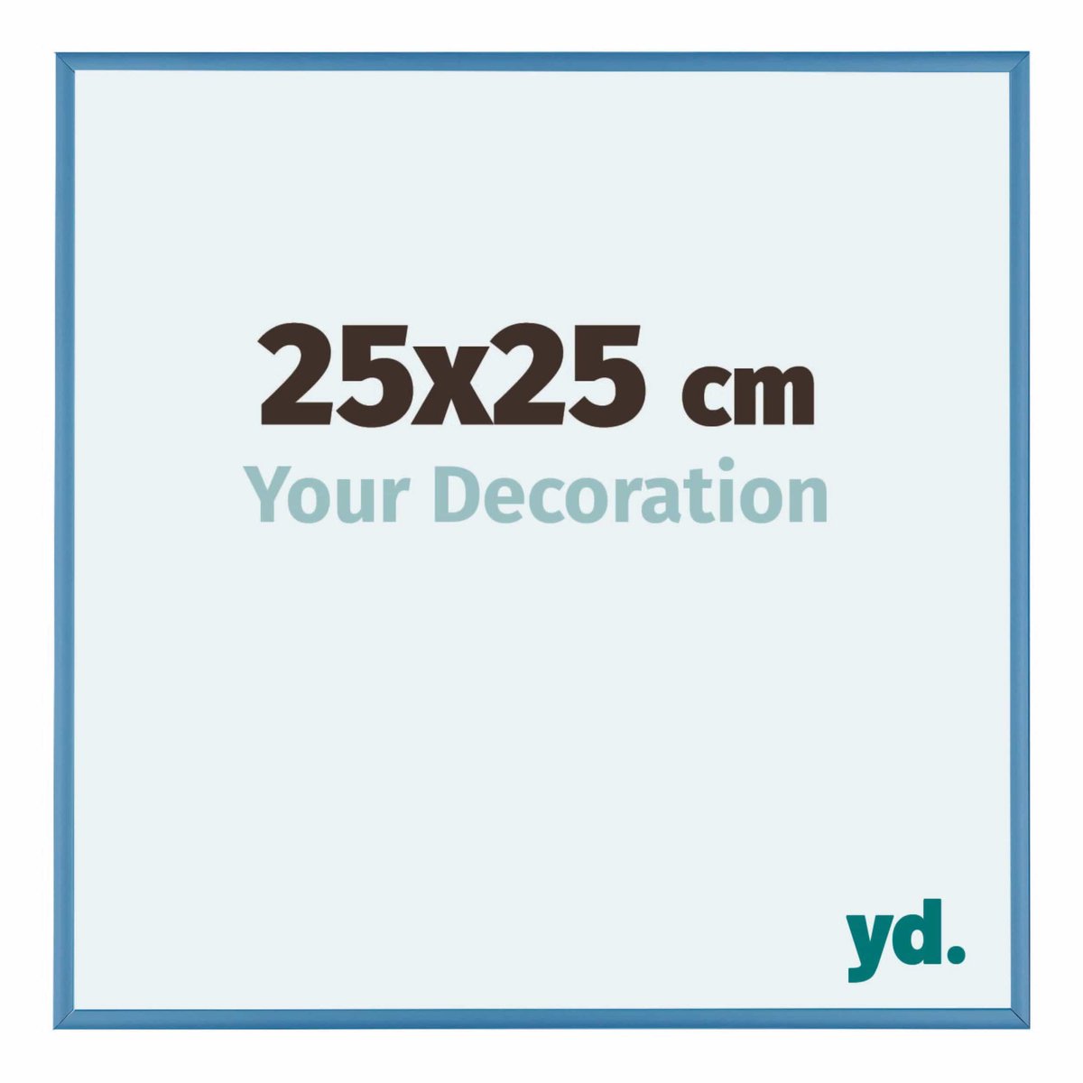 yd. Your Decoration - Fotolijst 25x25 cm - Aluminium - Staal Blauw - Kent