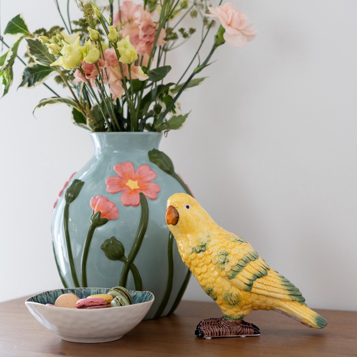 Kare Design Vaas blauw bloemen Kare Design