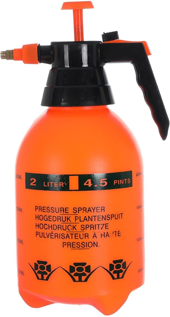 Handdruksproeier - Tuingieter - Planten Verzorgen - Continue Sproei - 2 Liter - Oranje