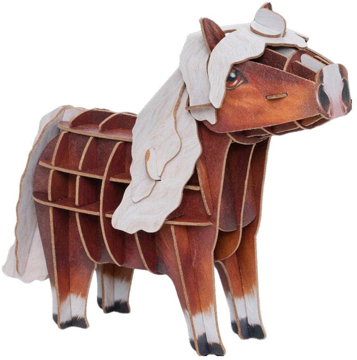 MakeBug, 3D Modelbouwpakket, Voices of Nature, Black Forest Horse, MB-D-0012, 12x5x10cm