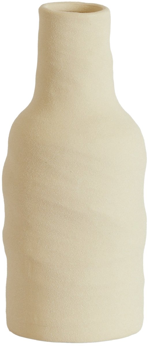 Light - Living Vaas Sesto - Keramiek - Beige/Creme/Wit - 9 x 20 x 9 cm (BxHxD)