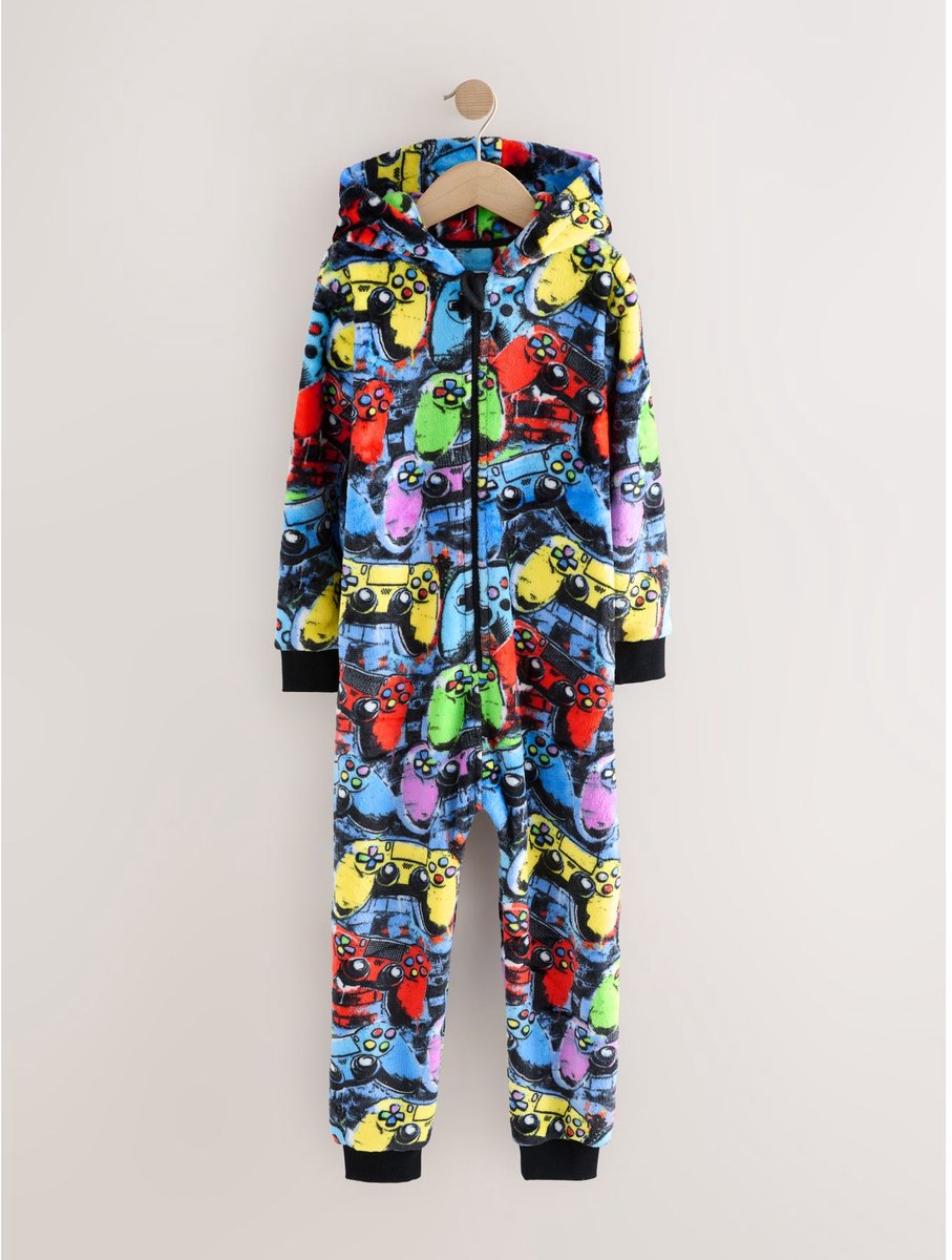 Next - Jongens - Fleece onesie - Blauw