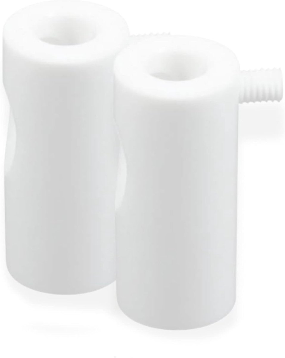 Set van 2 Witte Plafondhaken voor Verplaatsen/Decoreren van Hanglampen