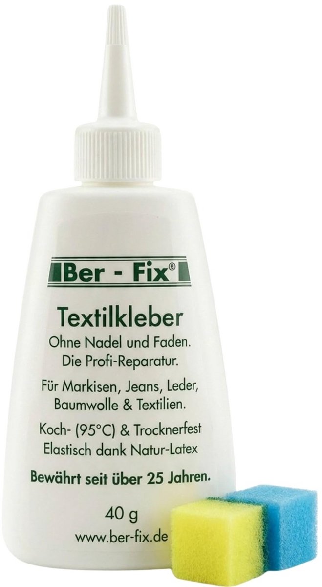 Textiel Lijm - Stoffen Lijm - Repareren Kleding - Wasbaar tot 95°C - 150 g - Transparant