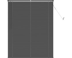 vidaXL - Venetiaanse - jaloezie - Zilvergrijs - 150 - x - 110 - cm - 25 - mm - PVC