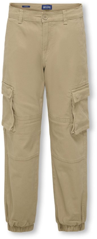 Pantalon garçon ONLY & SONS JUNIOR OSJCAM STAGE CARGO Garçons LIFE Pantalons - Chinchilla