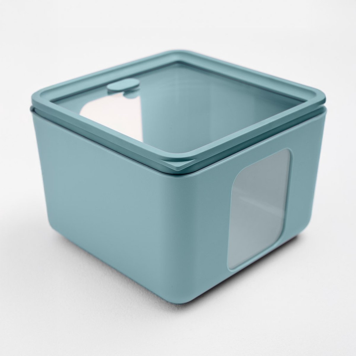 Vershouddoos - B+ - Quadro - Medium - Teal groenblauw - 16,6 x 16.6 x 12 cm - Inhoud 2,6 liter
