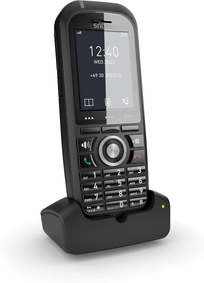 Robuuste Draadloze VoIP DECT Handset met Bluetooth en Alarmfunctie