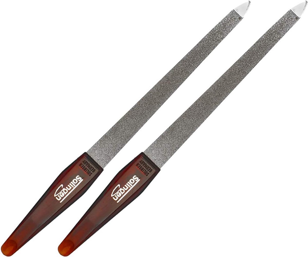 2x Saffier Nagelvijl Uit Solingen - Professionele Vingernagelvijl 18 cm