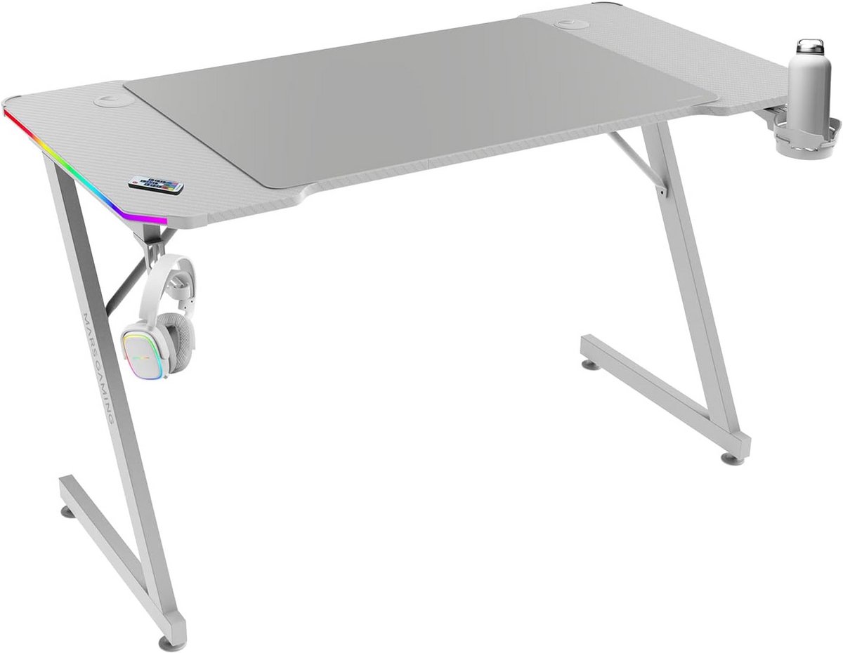 Ergonomische Gaming Bureau met ARGB LED Verlichting en XXL Muisoptrek