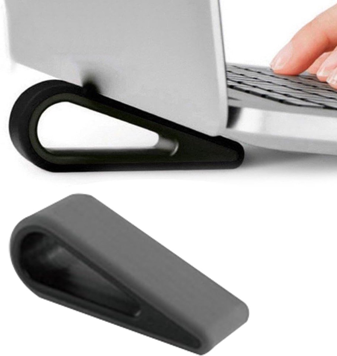Laptop Stands 2 stuks Antislip Verstelbare Laptop Verhoger voor Bureau