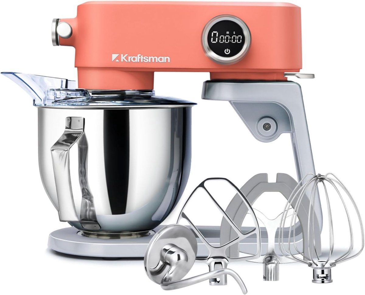 Krachtige Keukenmachine Volledig Metaal met 5 Liter Capaciteit en Timer