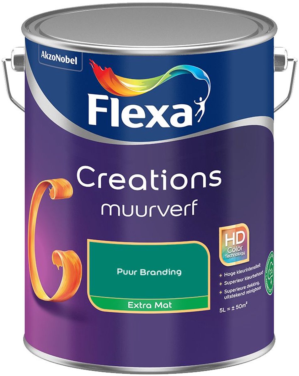 Flexa Creations Muurverf Extra Mat Puur Branding 5 L