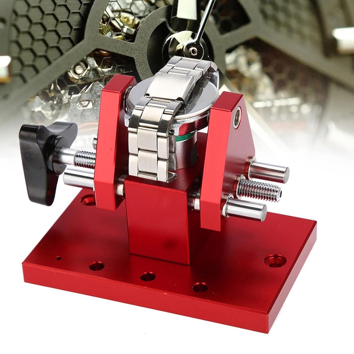 Klokkenmaker reparatie gereedschapsset - Gereedschap - Modelbouw - Professionele Hobby - Model 07115 - Allecto-opener voor horlogekasten met snap-on-werkbankverwijderaar - Basis knutselset voor model - Geschikt voor reparatie - Zwart