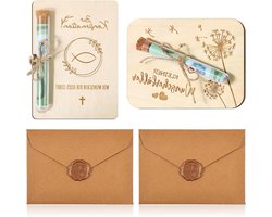 2 stuks cadeauverpakking voor geld, vormselcadeau jongen, cadeaubonnen, doopcadeau verjaardag