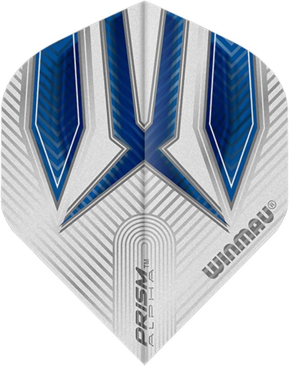 Stevige Dartflights Blauw Wit Standaard Vorm Extra Dikke Kwaliteit 100 Micron