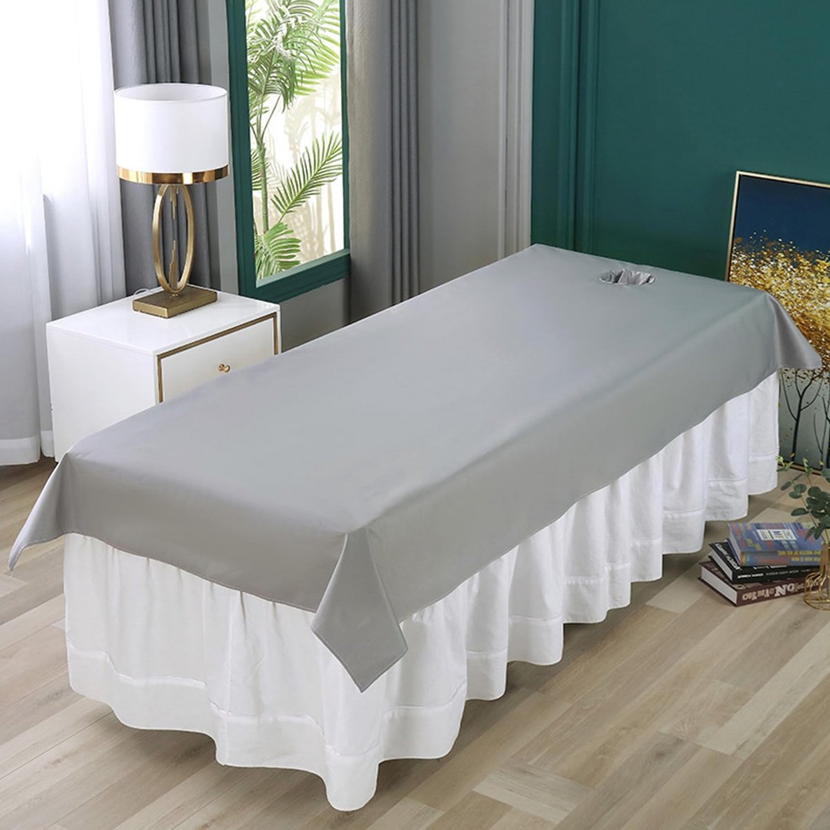 Waterdichte & Oliebestendige Hoeslaken voor Massagetafel - Zacht Linneffect - 120x220 cm