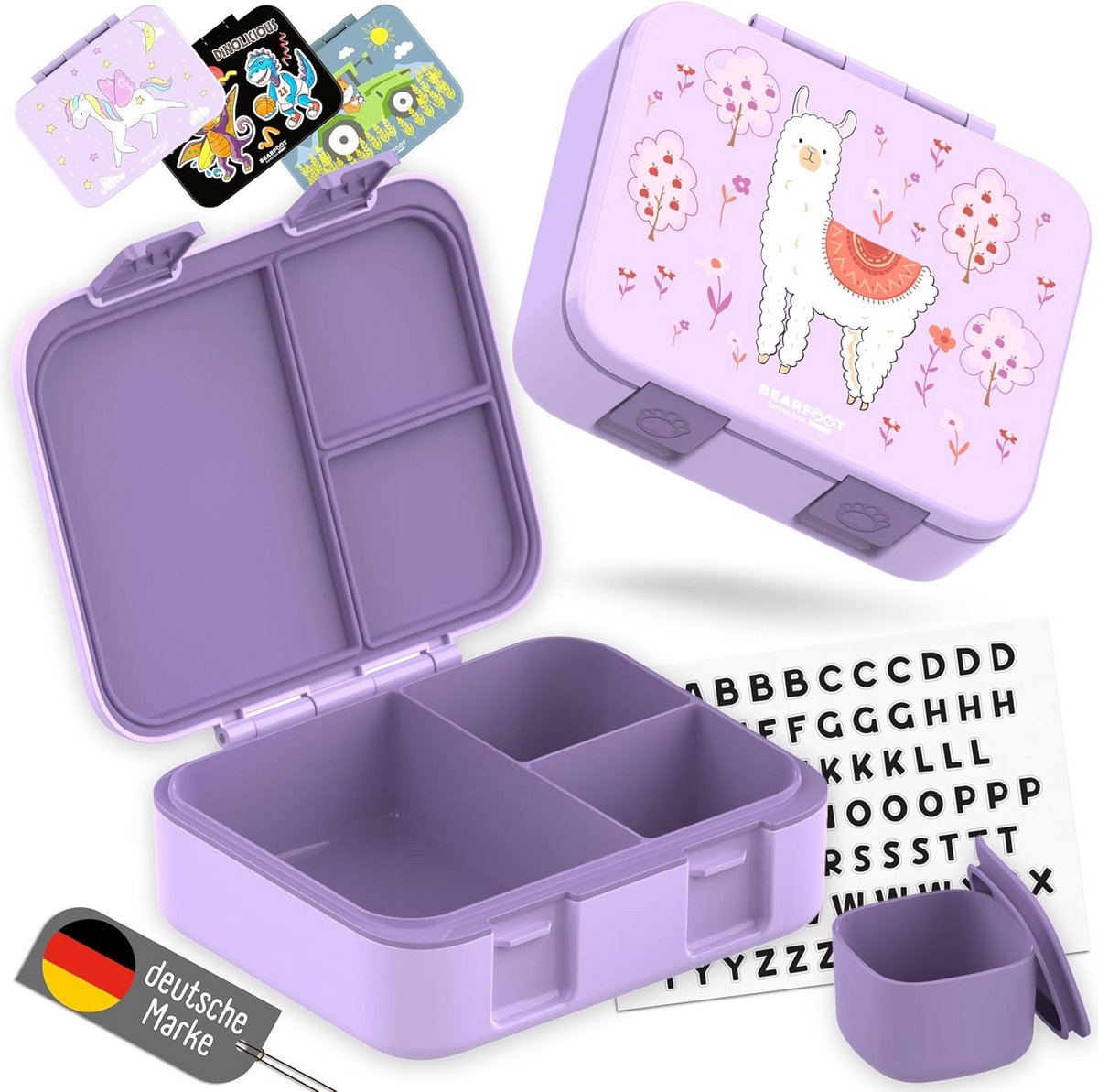 Lekvrije Bento Box voor Kinderen - Compacte Lunchtrommel voor School