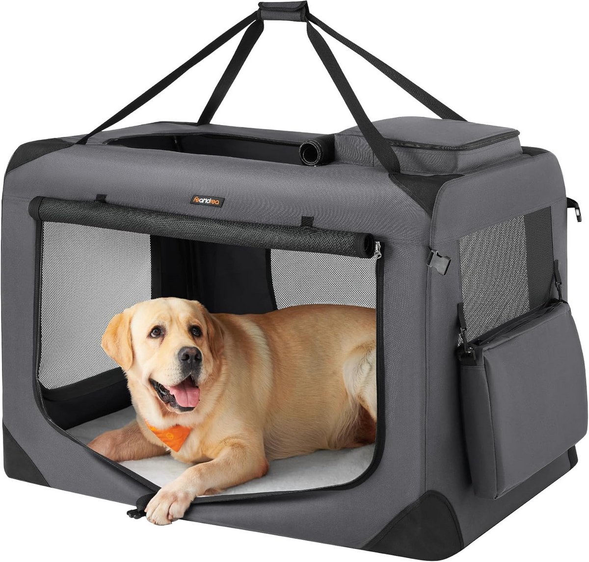 Grote Opvouwbare Kennel voor Honden Reismand Ademend Stof met Handvatten