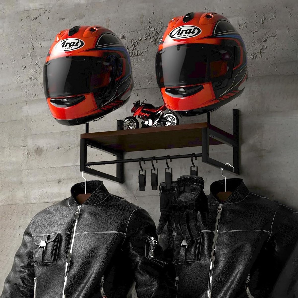 Universele Helm Houder voor Motor & Scooter - Wandmontage Motorhelm & Accessoire Oplossing