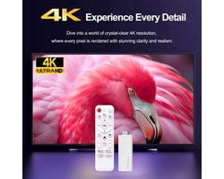 Streaming Box Android TV 4K UHD | Google TV HDMI Stick | Chromecast Ingebouwd | Google Stemassistent Compatibel | Dolby Atmos | Stickformaat | Zwart