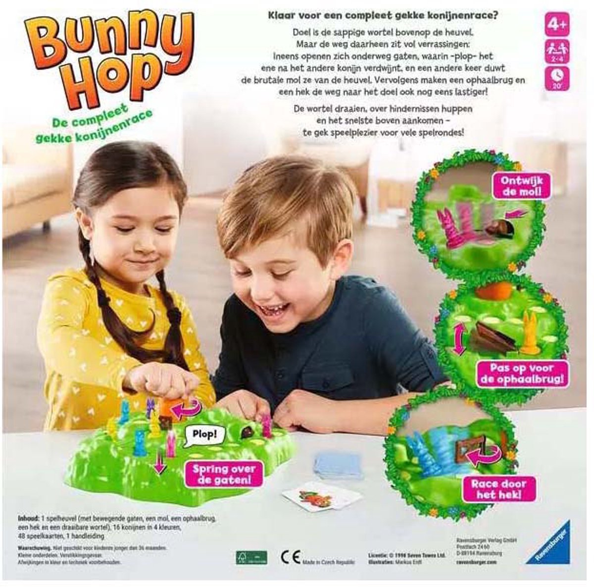 Ravensburger - Bunny Hop - Bordspel — afbeelding 4