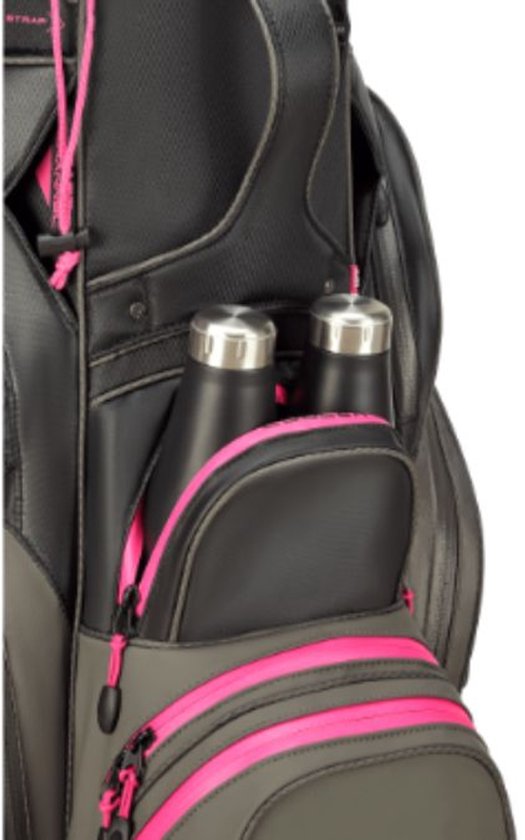 Big Max Drilite Silencio 3 - Stille Golftas - Cartbag - Waterafstotend - 14 dividers - Zwart Grijs Fuchsia van Merkloos — afbeelding 5