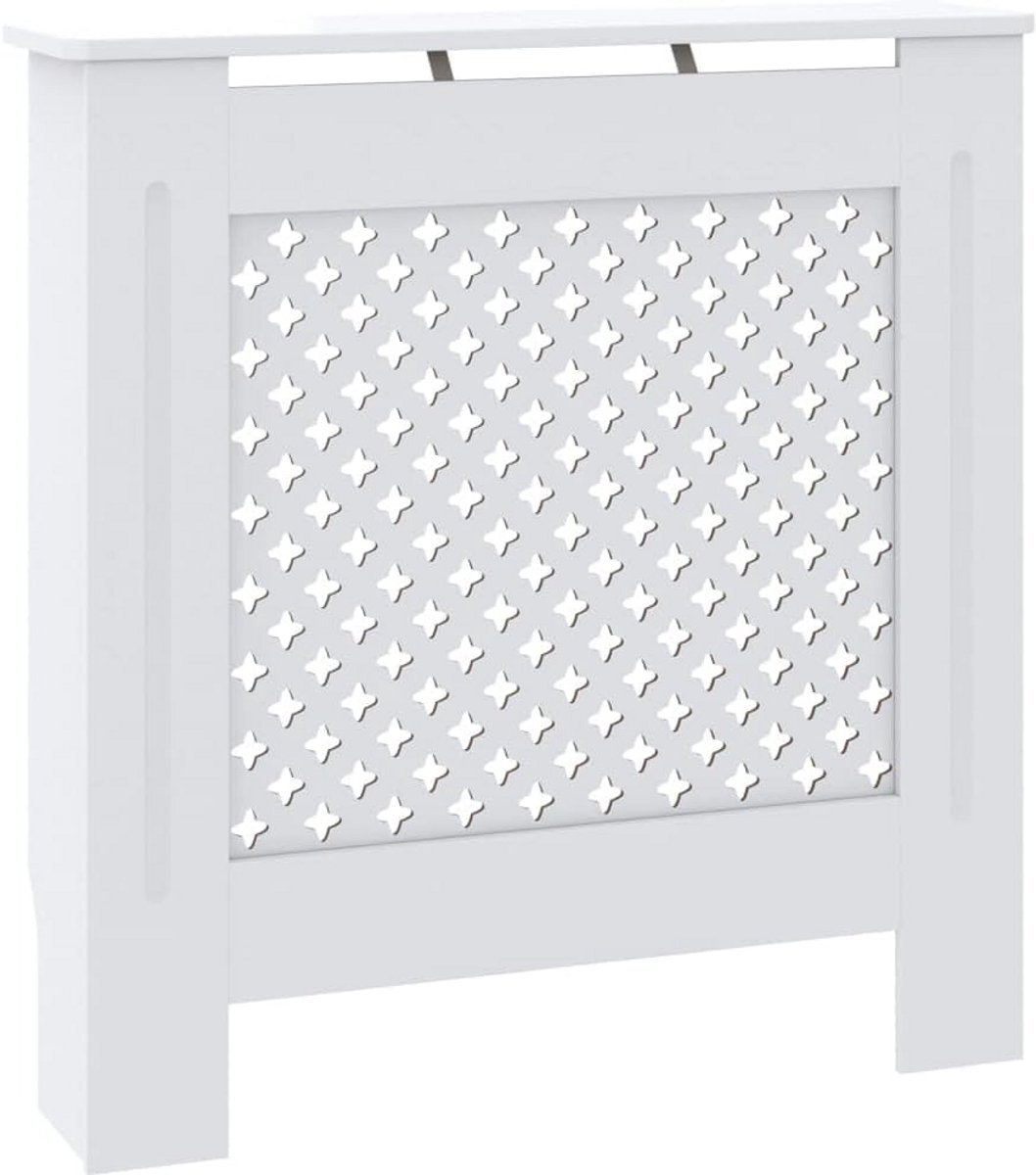 Radiatorkast Wit 78 cm MDF met Legplank - Stijlvolle Verwarming Afdekking