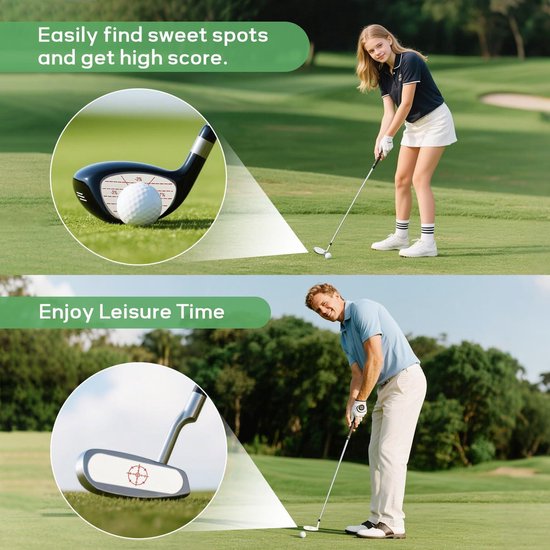 Golf Impact Stickers - Set van 108 stuks voor IJzer en Houten Putter - Golf Swingtrainer met Nauwkeurigheid en Afstand van GOLF — afbeelding 2