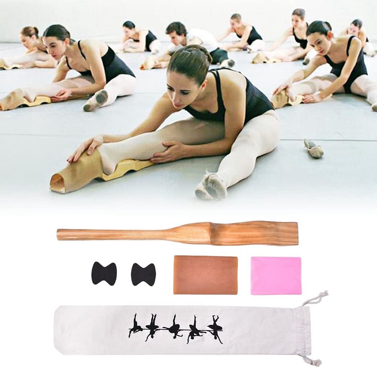 Voetensteun voor Ballettraining en Stretching met Elastiek