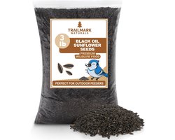 Zonnebloempitten - Vogelvoer - Voederen Wilde Dieren - Premium Kwaliteit - 1.4 kg - Zwart