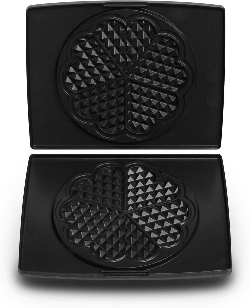 Bakplaten Wafels - Hartvormige Platen - Wafelijzer Accessoire - Universeel Compatibel