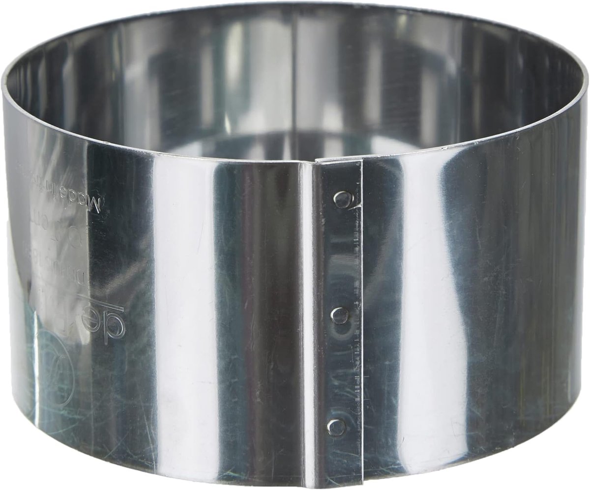 Taartring - Mousse Ring - Bakken Maken - Vaatwasmachinebestendig - 20cm Diameter - Zilver