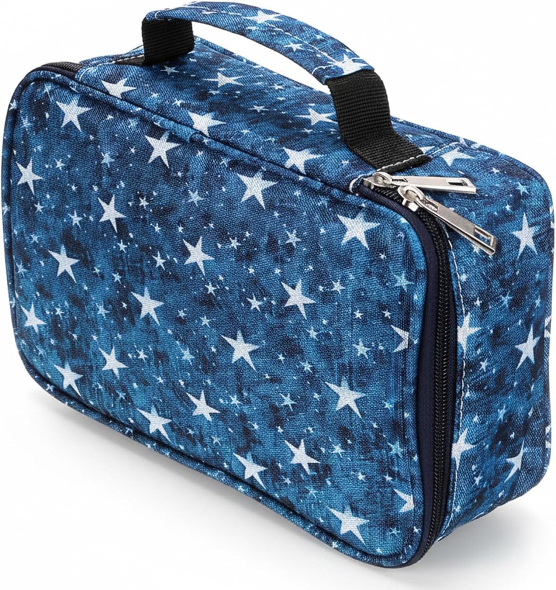 Gekleurd etui - Potlood organizer - Kunst en kantoor - Grote capaciteit - 72 vakken - Blauw