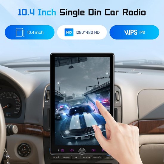 Fuluku 1 Din Autoradio Radio 9 Inch Aanraakscherm met Wireless Carplay Android Auto | 1 DIN radio stereo auto draadloos Carplay Android auto met Bluetooth EQ AM FM SWC Mic Backup Mirror Fuluku 1 Din Autoradio Radio 9 Inch Aanraakscherm met Wireless Carplay Android Auto | 1 DIN radio stereo auto draadloos Carplay Android auto met Bluetooth EQ AM FM SWC Mic Backup Mirror