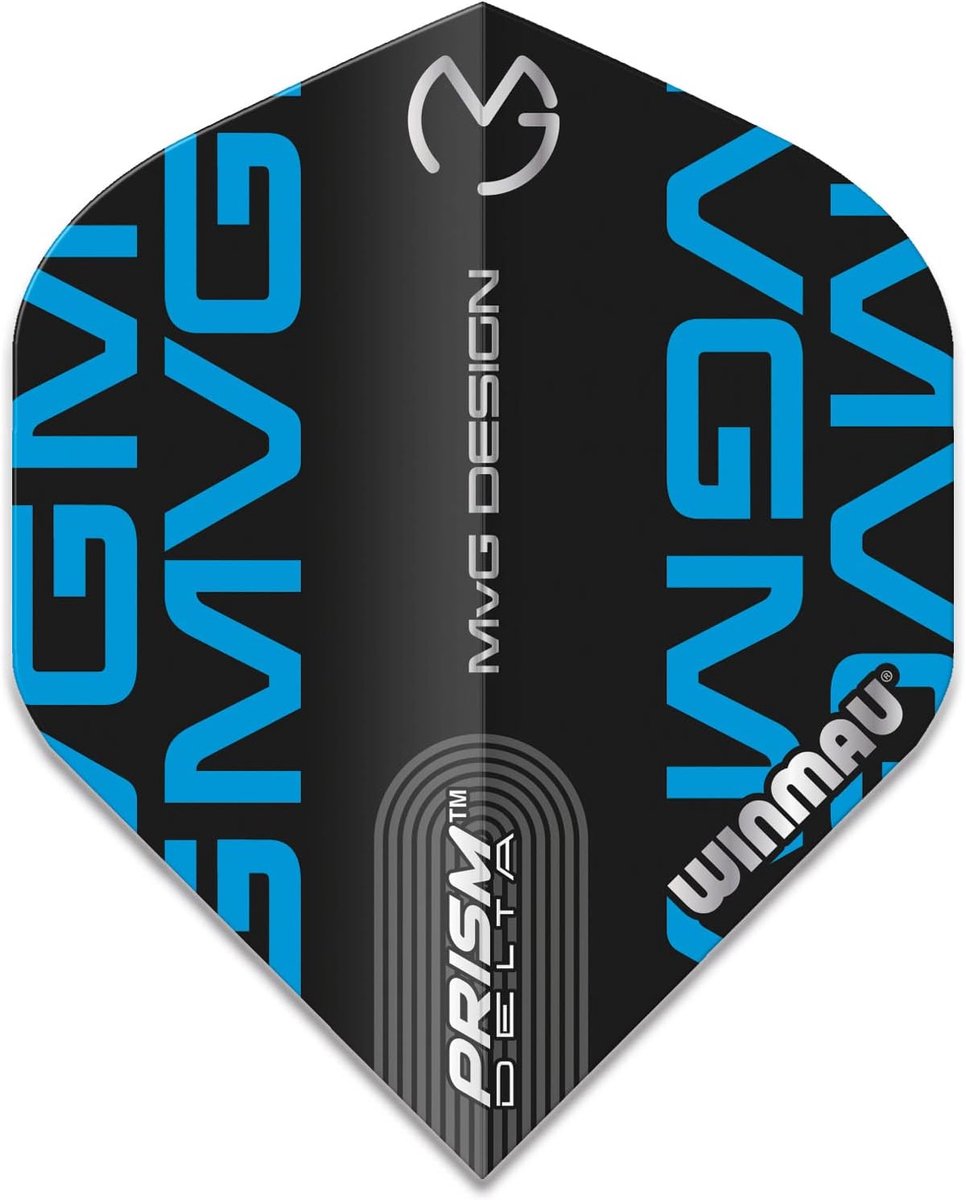 Dart Flights - Vliegers - Precisie Darts - Extra Dik - Standaard - Zwart Blauw