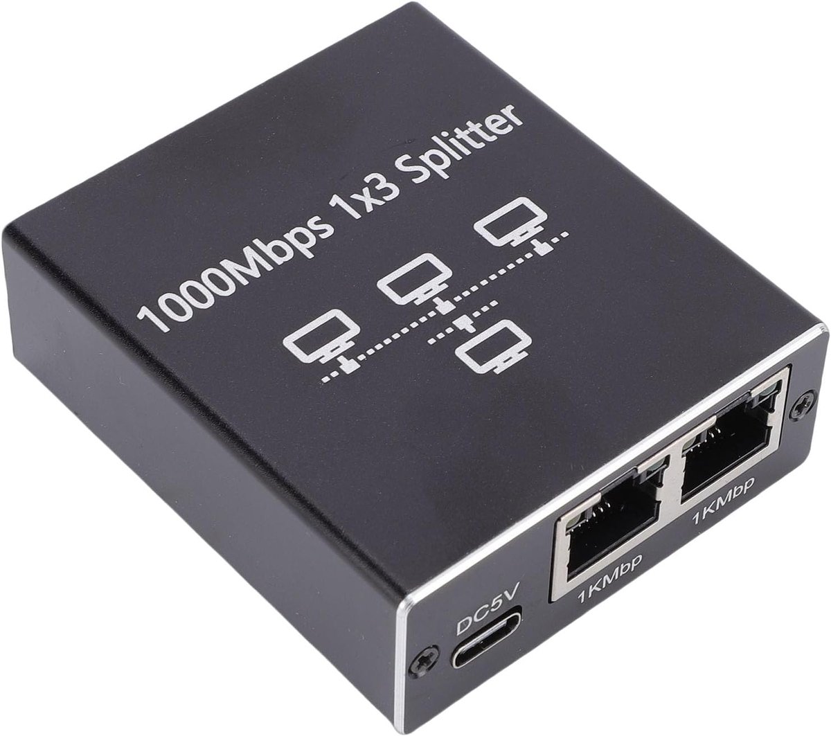 Ethernet Splitter - LAN Adapter - Netwerk Uitbreiding - Gigabit Snelheid - 3 Poorten