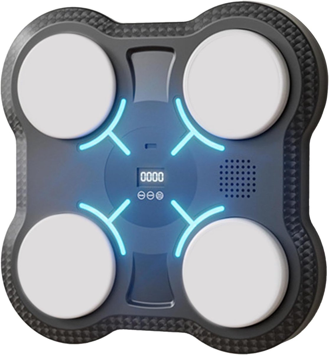 Muziek Boksmachine - Interactieve Trainer - Thuis Sporten - Reactieve Verlichting - 27.5x27.5x4.5 cm - Zwart