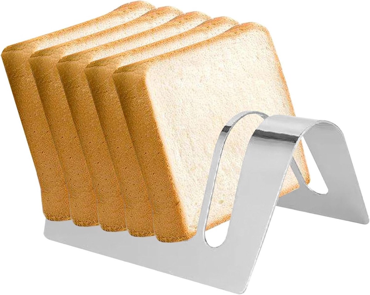 Broodrooster Rek - Keuken Organizer - Efficiënte Ontbijtjes - Eendelig Vormstuk - Zilver