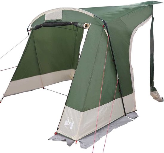 vidaXL - Achterkleptent - met - dak - Groen - 285 - x - 255 - x - 245 - cm - taft van Merkloos — afbeelding 5