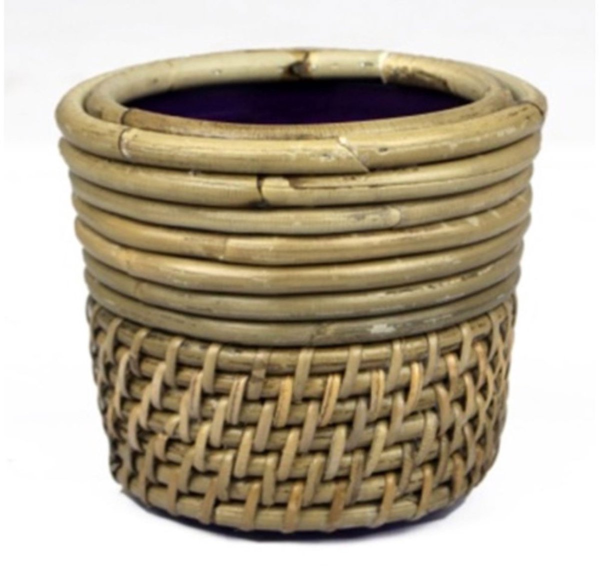 Van der leeden - drypot rotan lombok d14h12cm grijs Van der Leeden