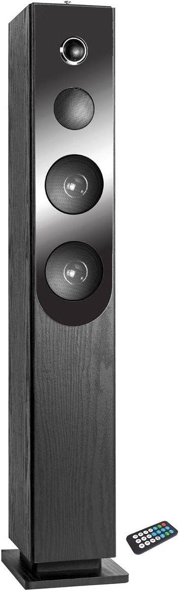 Bluetooth Speakerset - Muziekinstallatie Home Audio - Muziek Streamen Luisteren - Geïntegreerde CD-speler - 100 Watt Vermogen - Zwart