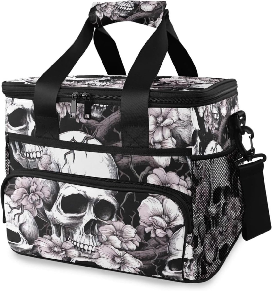Lunchtas - Koeltas - Picknick Strand - Verstelbare schouderriem - 15 Liter Capaciteit - Zwart