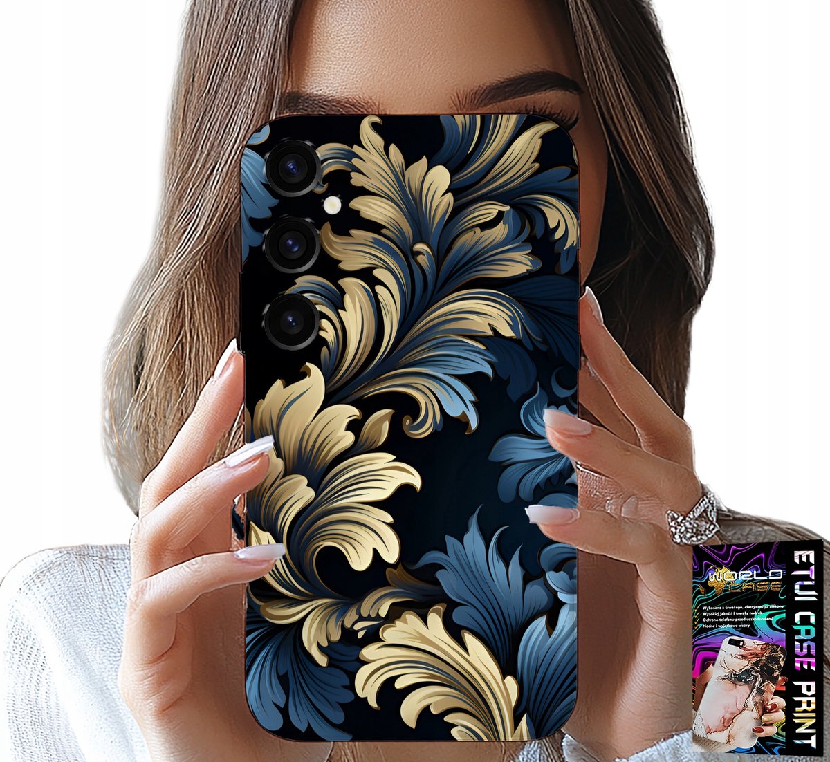 HOESJE VOOR SAMSUNG GALAXY S24 FE - ELEGANT GOUDEN, MODIEUS PATROON