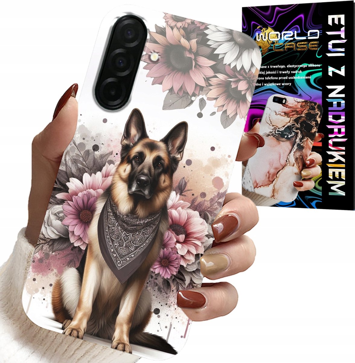 HOESJE VOOR SAMSUNG GALAXY A56 5G - HONDENHOESJE MET DE AFBEELDING VAN EEN DUITSE HERDER